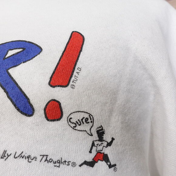 VINTAGE WHATEVER! KNOW IT LIVE IT WEAR IT 90s USA MADE SWEATSHIRT SZ XL - Picture 4 of 10